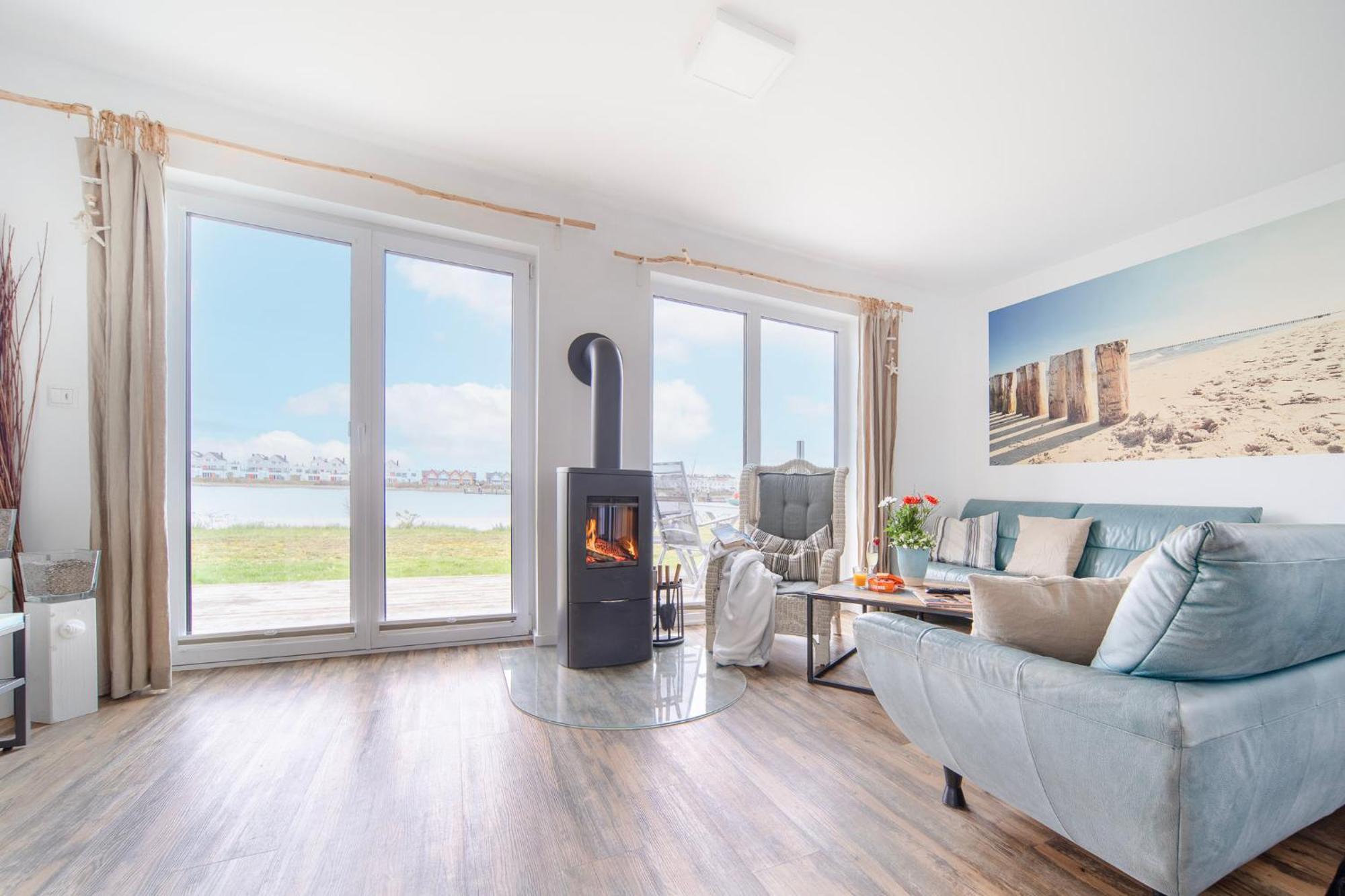 Ferienhaus Lieblingsplatz By Seeblick Ferien Oro, Direkte Wasserlage,Sauna,Kamin Olpenitz Exteriör bild