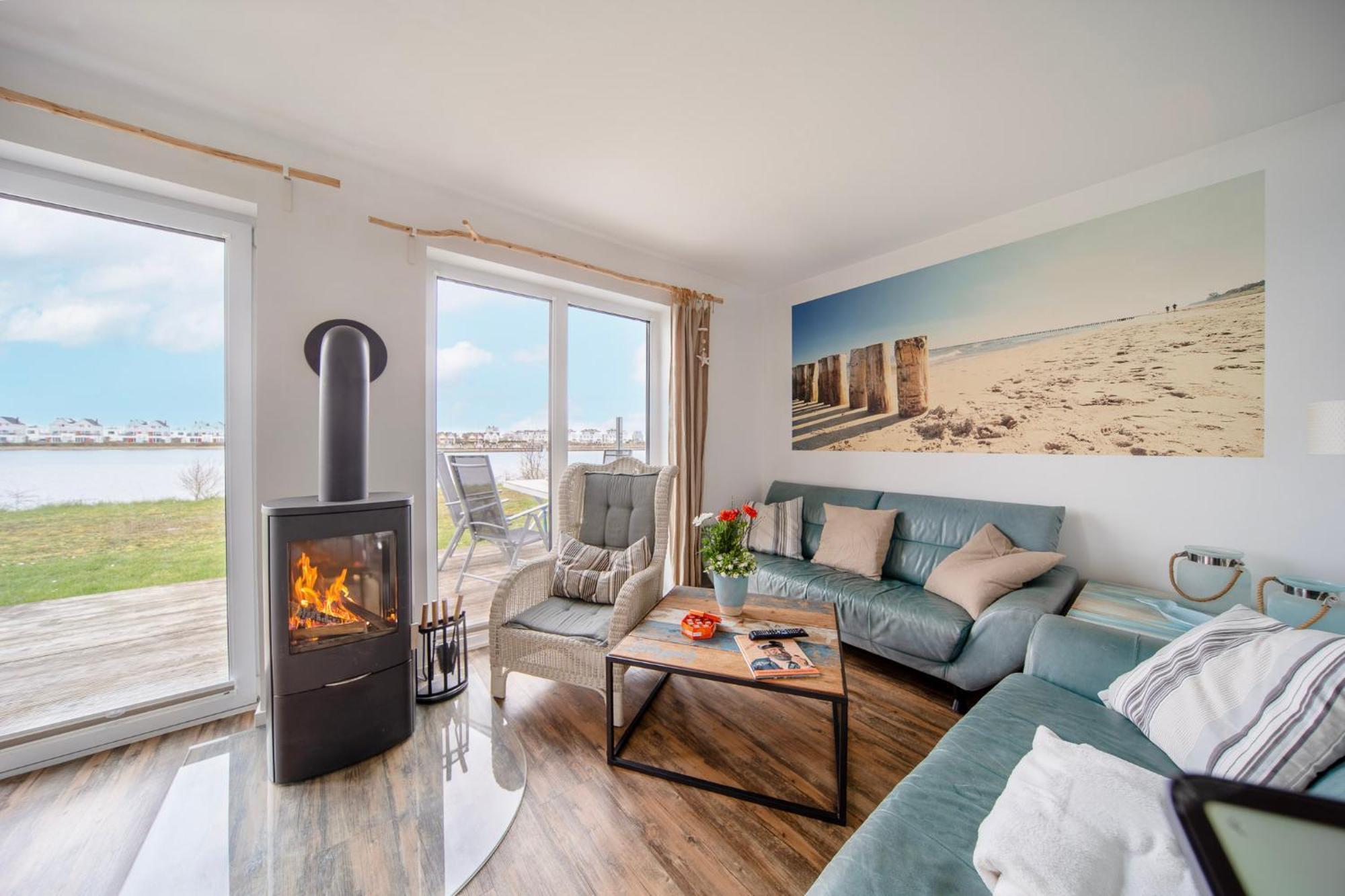 Ferienhaus Lieblingsplatz By Seeblick Ferien Oro, Direkte Wasserlage,Sauna,Kamin Olpenitz Exteriör bild